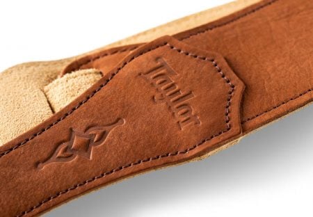 Taylor 4103-25 2.5-Inch Gemstone Sanded Suede Medium Brown Strap