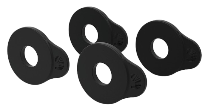 D'Addario Flex Lock Strap Blocks (4-Pack) - Black