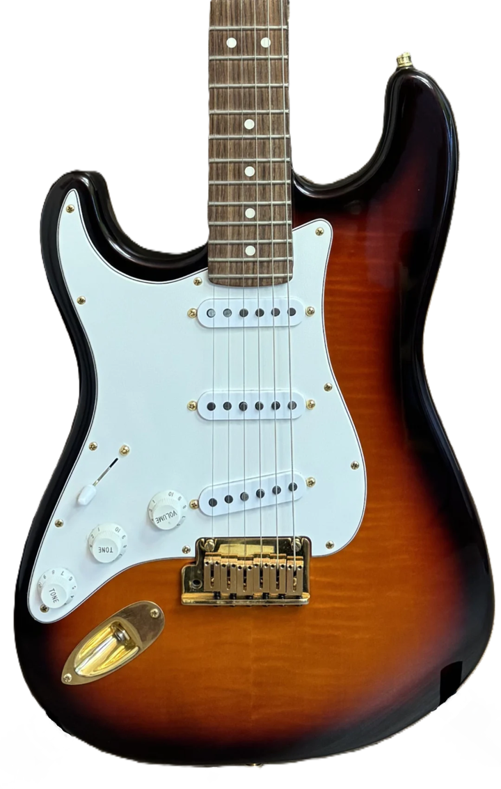 Fender 1996 50th Anniversary Left Handed Stratocaster Electric Guitar - Antique Burst (#193 of 250)
