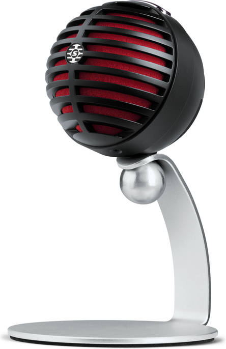 Shure MV5 iOS/USB Digital Condenser Microphone - Black/Red