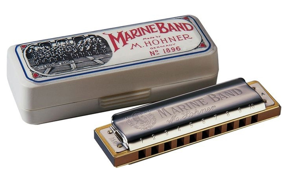 Hohner 1896BXA Marine Band Harmonica with Case (Key of A)