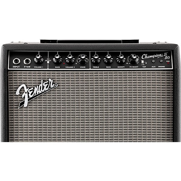Fender Champion II 50 Combo Guitar Amplifier - Black