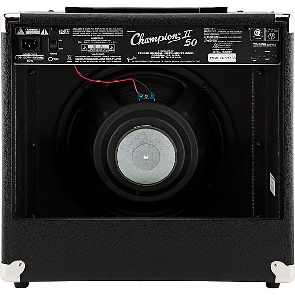Fender Champion II 50 Combo Guitar Amplifier - Black 3