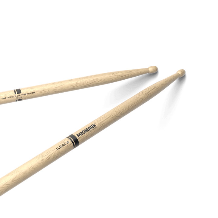 Promark 2BW Oak Wood Tip Drum Sticks 3