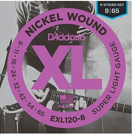 D'Addario EXL120-8 8-String Electric 9-65