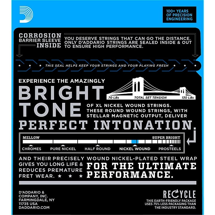 D'Addario EXL120-7 7-String Electric Guitar Strings (9-54)