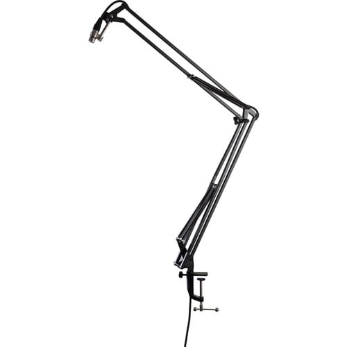 Gator Frameworks Desk-Mounted Broadcast/Podcast Boom Mic Stand