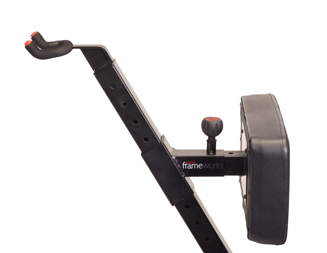 Frameworks GFW-GTR-SEATDLX Deluxe Guitar Seat w/ Adjustable Back Rest & Guitar Hanger