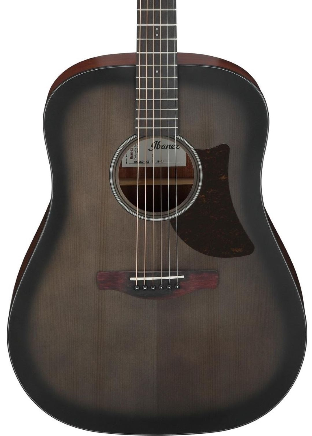 Ibanez AAD50CETCB Advanced Acoustic Electric Guitar - Transparent Charcoal Burst