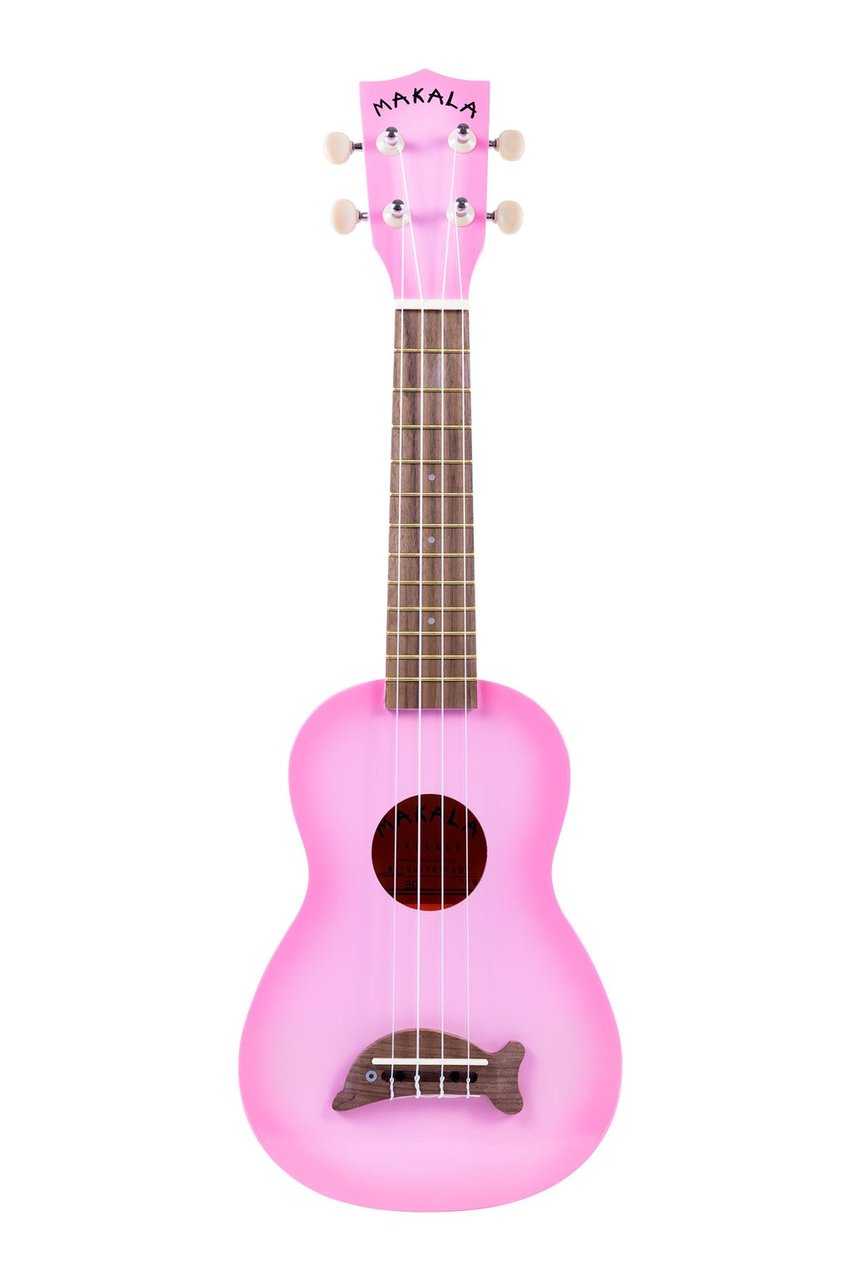 Kala Makala 'Dolphin' Soprano Ukulele - Pink Burst