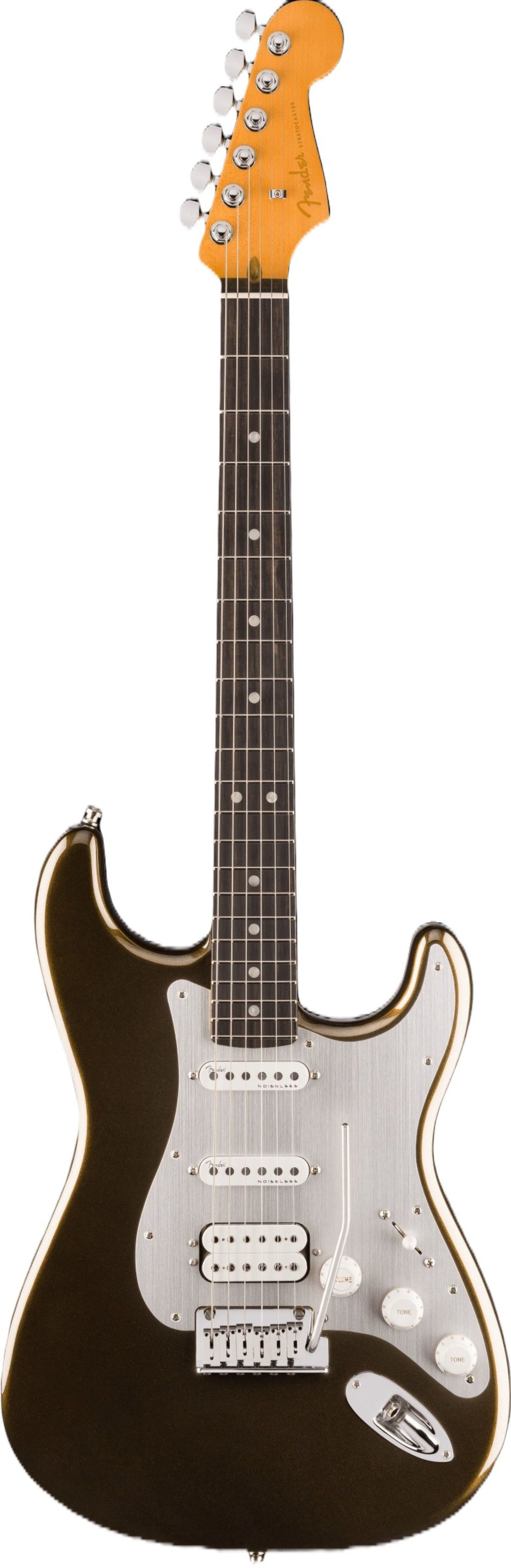 Fender American Ultra II Stratocaster HSS Electric Guitar - Texas Tea 4