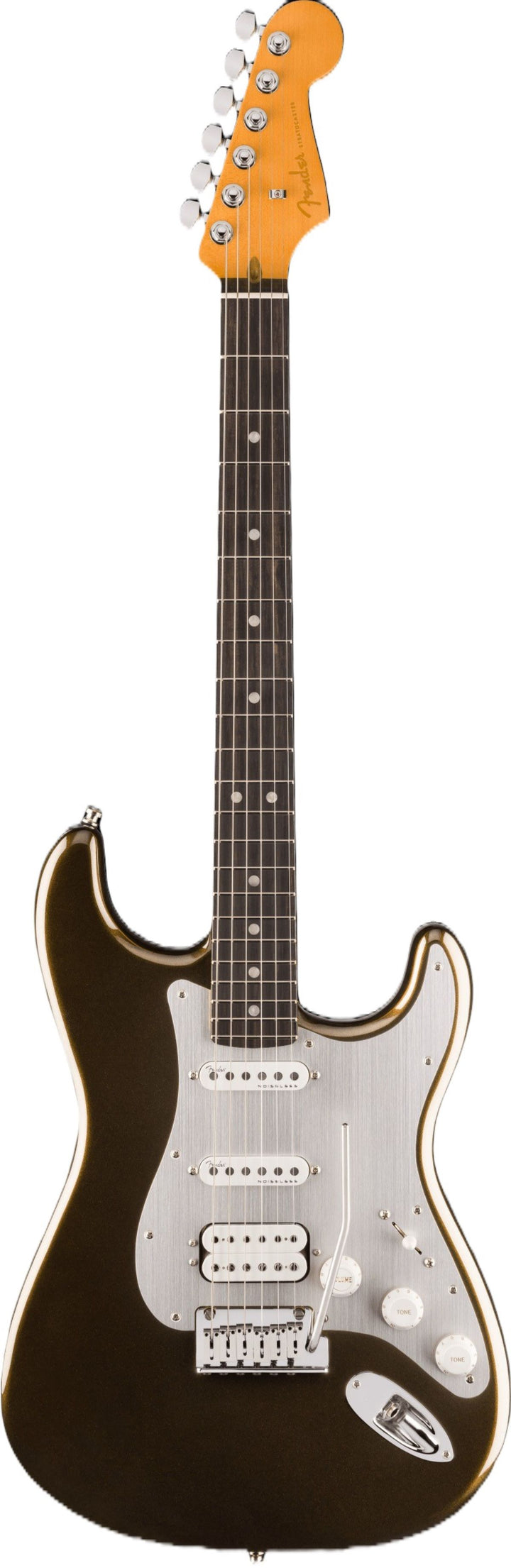 Fender American Ultra II Stratocaster HSS Electric Guitar - Texas Tea 4