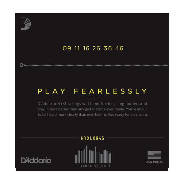 D'Addario NYXL Electric Super Light Top Regular Bottom 09-46 2