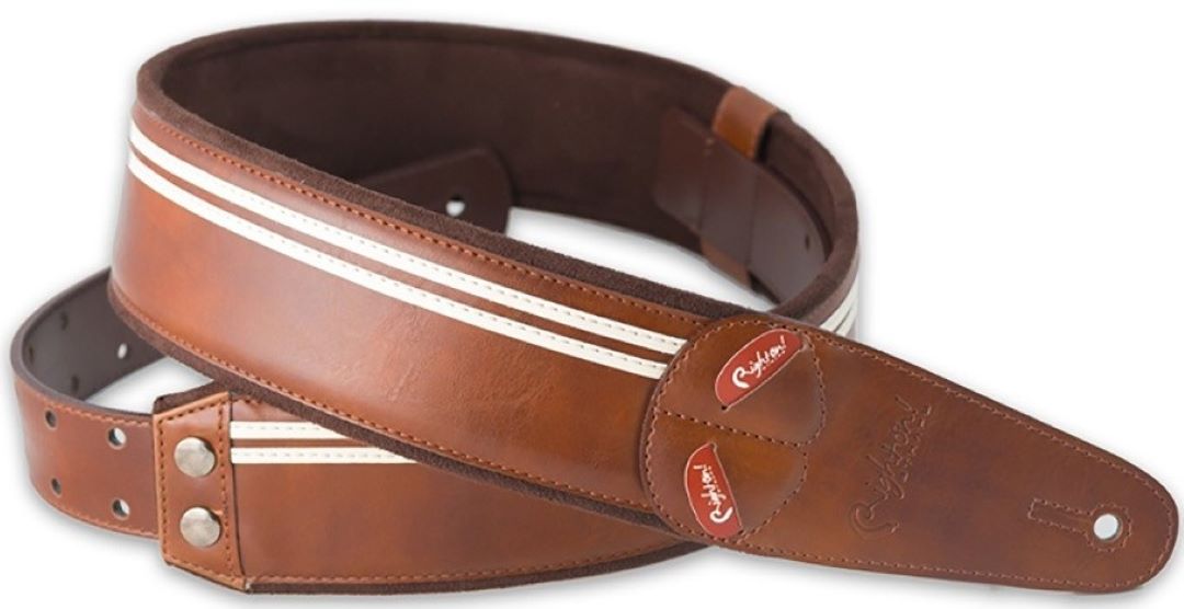 RightOn! Mojo Vegan Guitar Strap - Race Brown