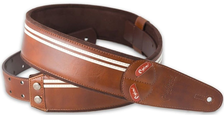 RightOn! Mojo Vegan Guitar Strap - Race Brown
