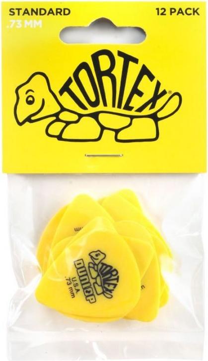 Dunlop Standard Tortex Pick Pack (Yellow .73)