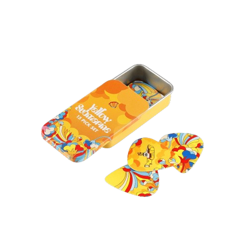 D'Addario The Beatles Yellow Submarine 55th Anniversary .70mm Guitar Picks - Primrose Prairie (15 Pack Tin) 4