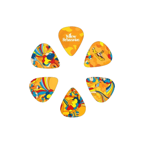 D'Addario The Beatles Yellow Submarine 55th Anniversary .70mm Guitar Picks - Primrose Prairie (15 Pack Tin) 3