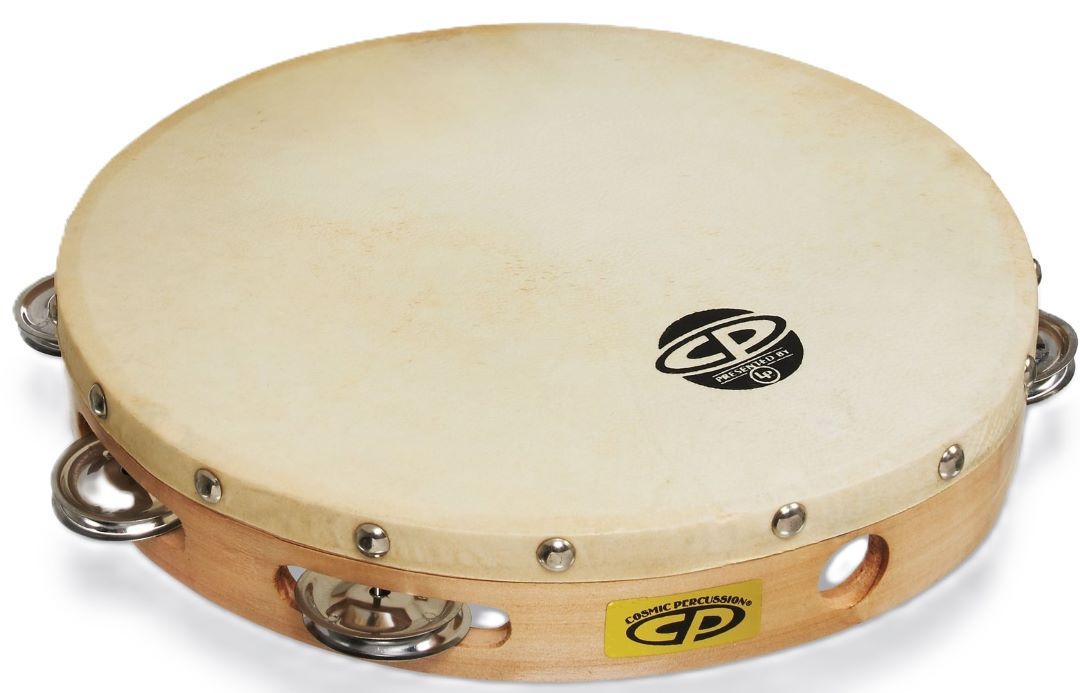 Cosmic Percussion CP379 Single Row Headed Tambourine - 10 Inch