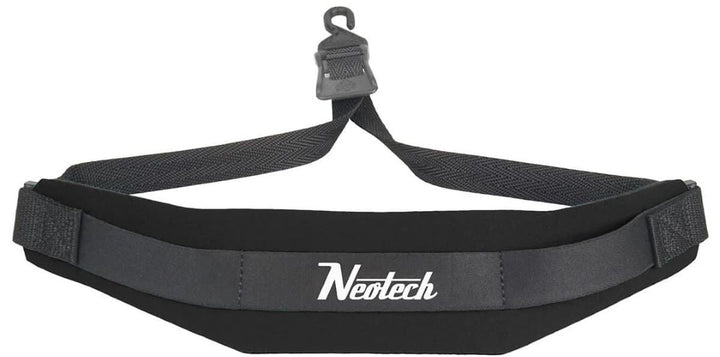 Neotech Extra Long Size Soft Saxophone Strap With Open Hook - Black