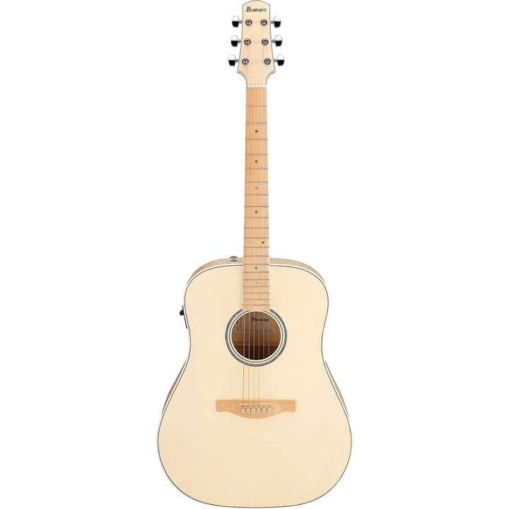 Ibanez AAD77M1EOAW Acoustic Electric Guitar - Open Pore Antique White 8