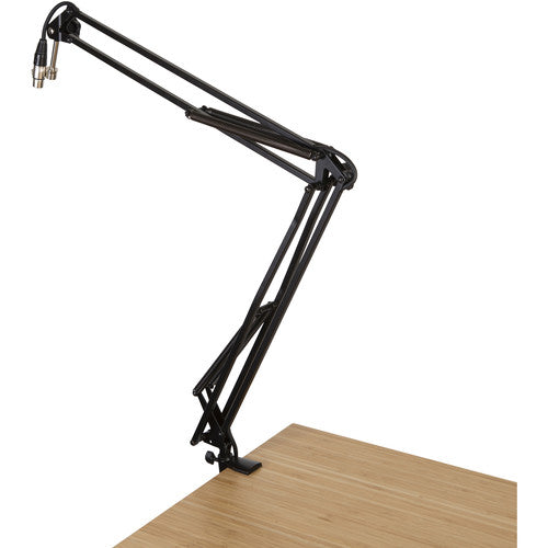 Gator Frameworks Desk-Mounted Broadcast/Podcast Boom Mic Stand