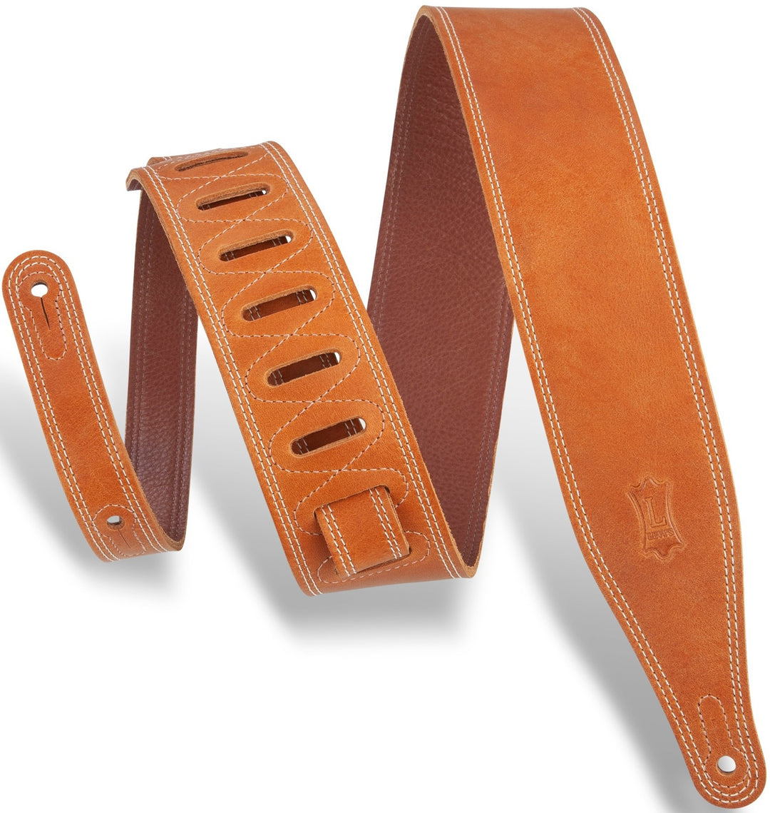 Levy M17BDS-TAN 2.5\" Wide Garment Leather Strap - Tan
