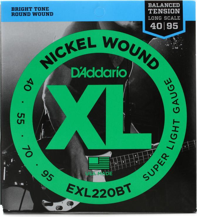 D'Addario EXL220BT Balanced Tension Bass String Set (40-95)