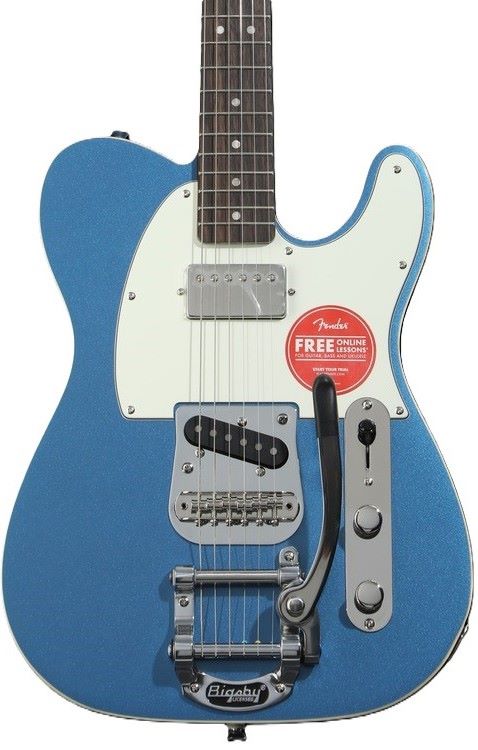 Squier Classic Vibe '60s Custom Telecaster SH With Bigsby Electric Guitar - Lake Placid Blue