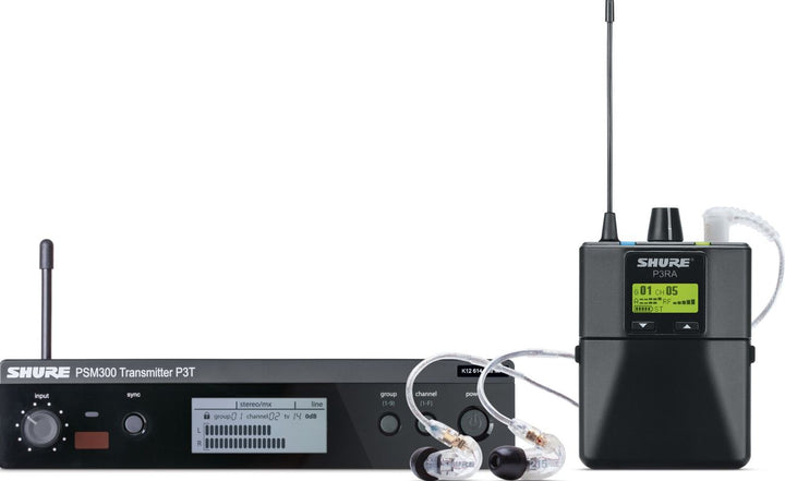 Shure PSM300 Wireless System w/SE215-CL Earphones