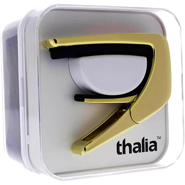 Thalia Exotic Series Capo - 24K Gold Finish with Ebony Inked Inlay