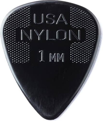Dunlop Standard Nylon Pick Pack Black 1.0