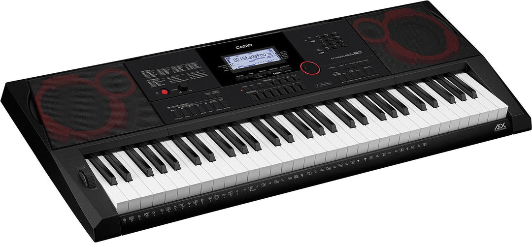 Casio CT-X3000 61 Portable Keyboard with Touch Response & AC Adapter (Black)