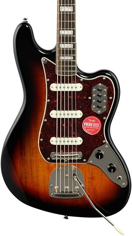 Squier Classic Vibe Bass VI 6-String Laurel Fretboard (3-Tone Sunburst) - No Case