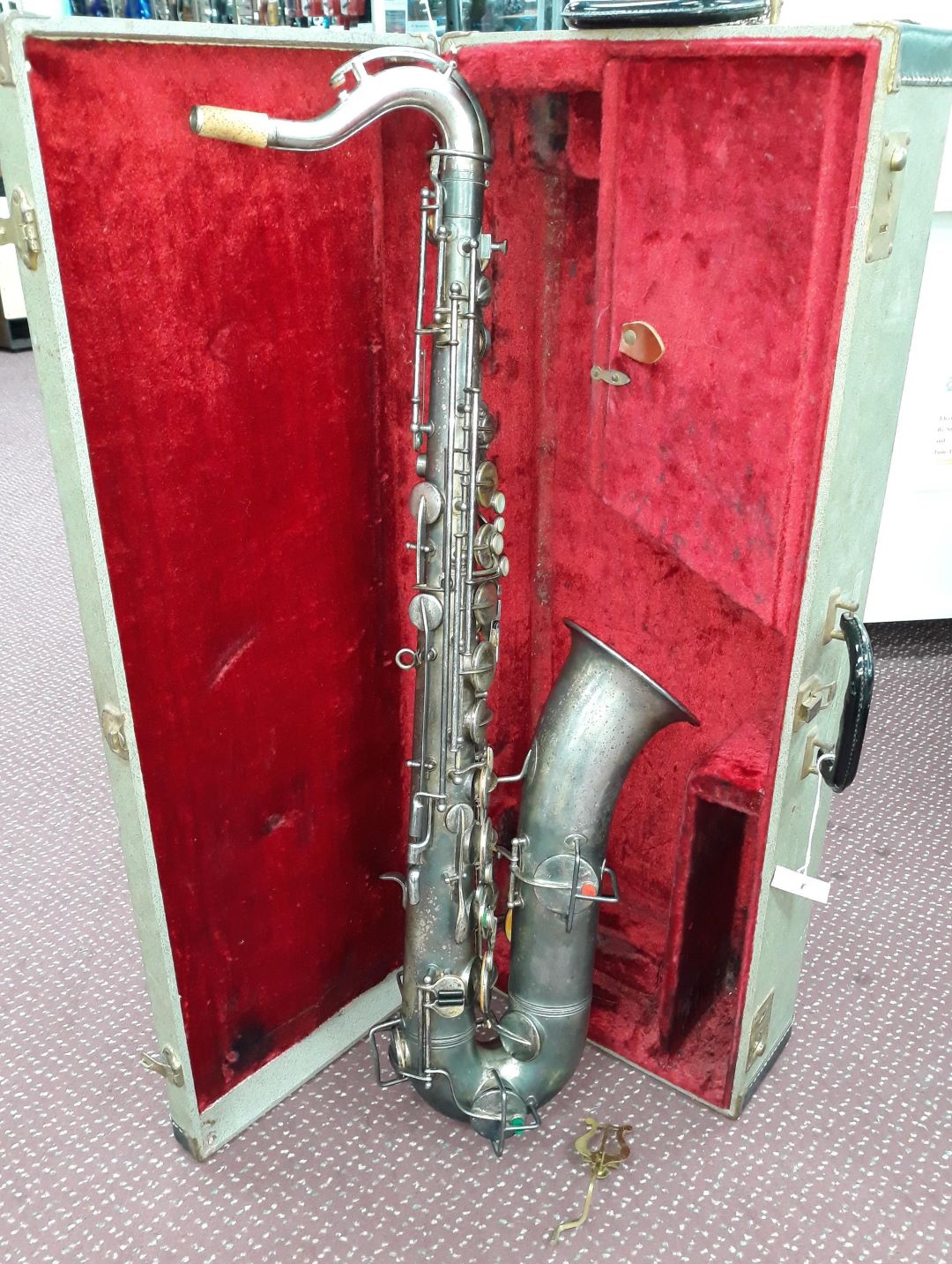 Used Dorn & Kirschner Bb Nickle-Plate Tenor Saxophone - With Original Case