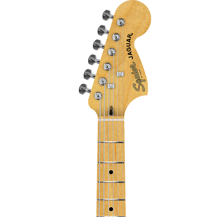 Squier FSR Jaguar Electric Guitar - Graffiti Yellow 2