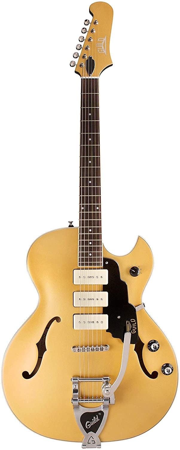 Guild Starfire I Jet 90 with Vibrato - Satin Gold