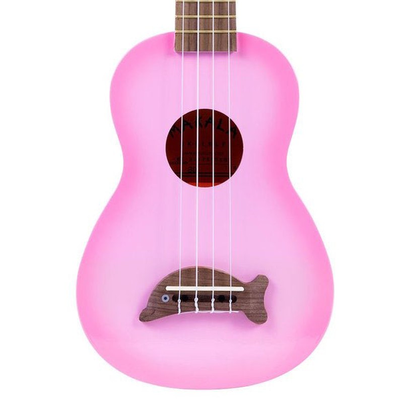 Kala Makala 'Dolphin' Soprano Ukulele - Pink Burst