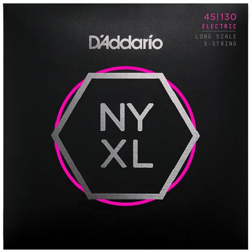 D'Addario NYXL45130 5 String Bass Strings Regular Light Gauge 45-130