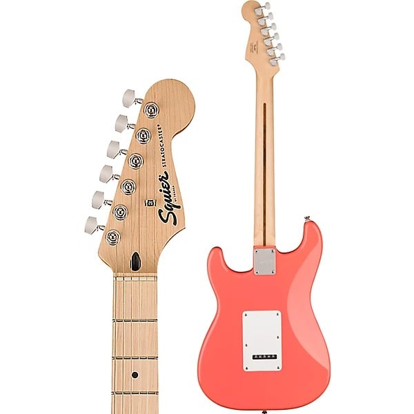 Squier Sonic Stratocaster HSS Electric Guitar - Tahitian Coral 5