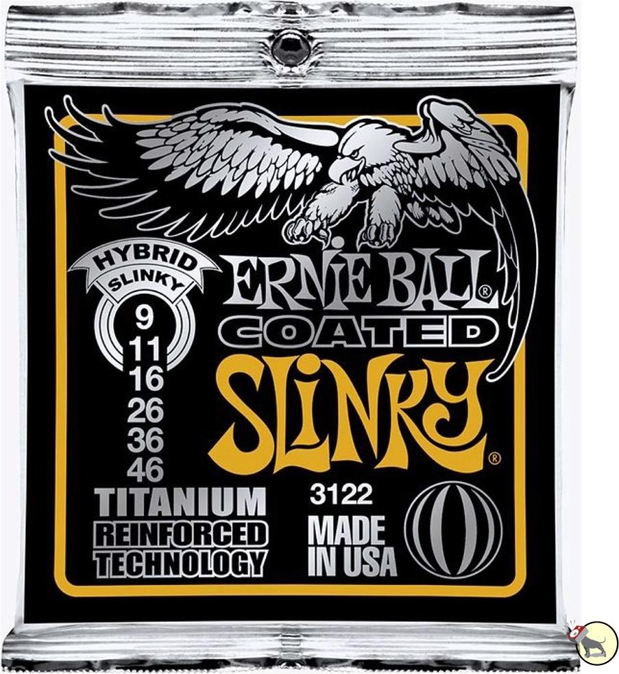 Ernie Ball 3122 Coated Hybrid Slinky Electric Set (9-46)