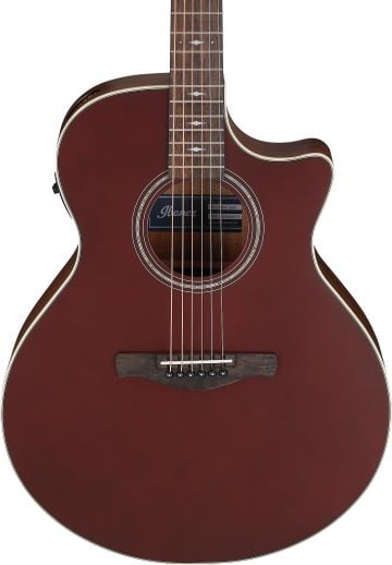 Ibanez AE100BUF Grand Auditorium Acoustic Electric Guitar - Burgundy Flat