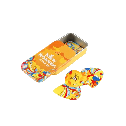 D'Addario The Beatles Yellow Submarine 55th Anniversary .70mm Guitar Picks - Primrose Prairie (15 Pack Tin)