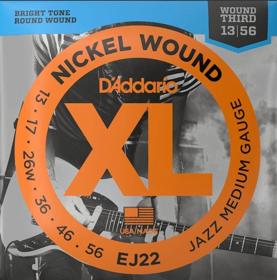 D'Addario EJ22 Jazz Medium Electric Guitar Strings