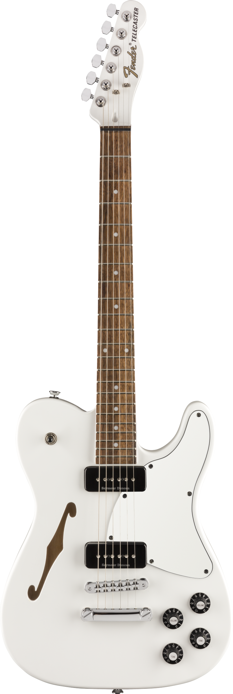 Fender Jim Adkins JA-90 Telecaster Thinline (Laurel/White) 2