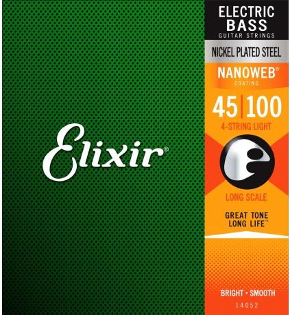 Elixir Bass NANOWEB 4-String Bass Set - Lt./Long Scale