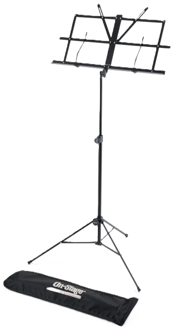 Onstage SM7133BB Sheet Music Stand - With Adjustable Square Bookplate