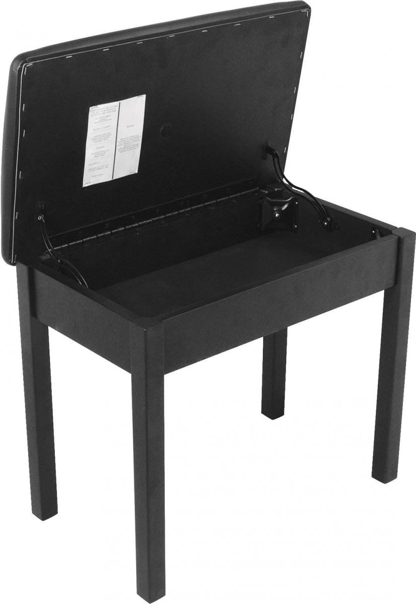 On-Stage Keyboard Bench Flip-Top Black