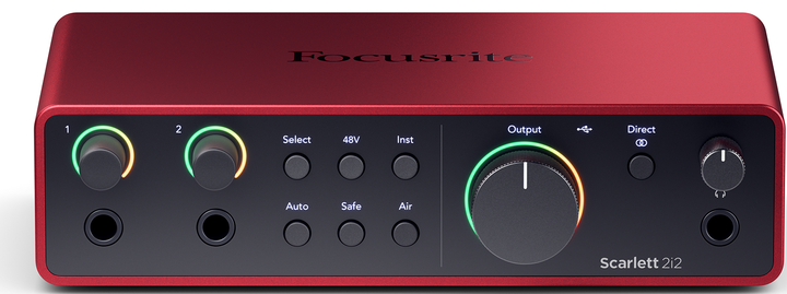 Focusrite Scarlett 2i2 4th Gen USB Audio Interface