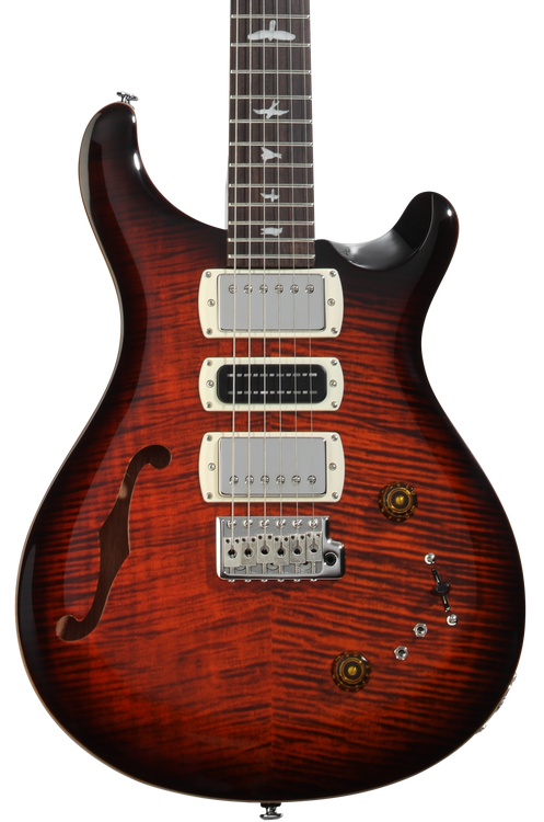 PRS SE Special Semi-Hollow Electric Guitar - Orange Tiger Smokeburst